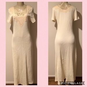 Vintage Rare Battenberg lace dress